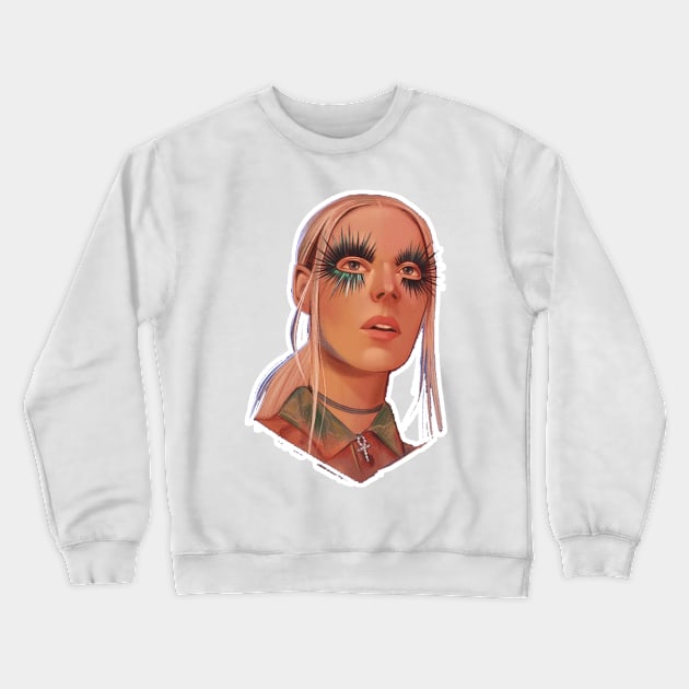 Euphoria Jules (hunter schafer) Crewneck Sweatshirt by MoondesignA